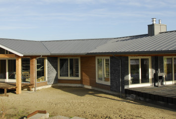 Bungalow met zinken dak